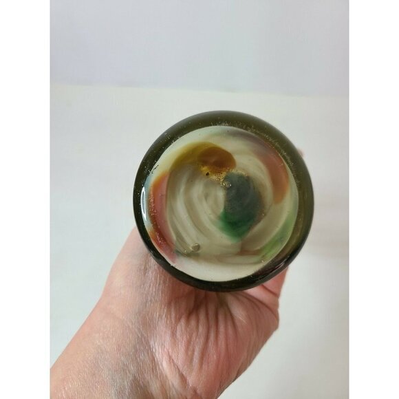 VINTAGE Murano Style Art Glass Vase Ruffle Edges - Picture 4 of 5